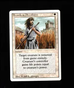 MTG Swords to Plowshares NM- Revised Magic the Gathering ~ Free Shipping ~ - Image 1