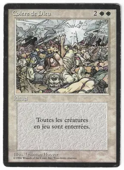 ►Magic-Style◄ MTG - Wrath of God - French Revised FBB - Played - Image 1