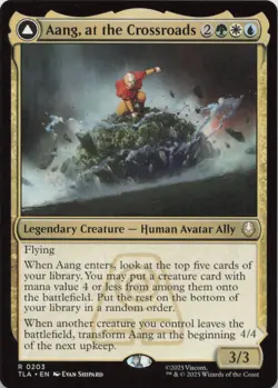 Aang, at the Crossroads R Avatar: The Last Airbender 203 NM MTG - Image 1