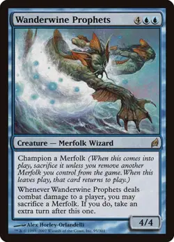 MTG - Wanderwine Prophets - LRW 95 - Non Foil - Heavily Played - Image 1