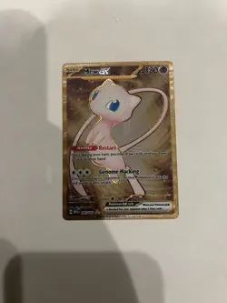 Pokemon Mew EX TCG 205/165 Metal Gold Scarlet & Violet 151 UPC Promo Card - Image 1