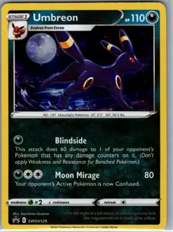 Umbreon - SWSH129 Holo SWSH: Sword & Shield Promo Cards - Pokemon Card - NM - Image 1