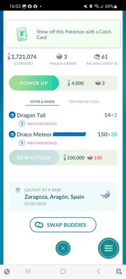 Pokemon Go Legendary Palkia ( Normal ) - Image 2