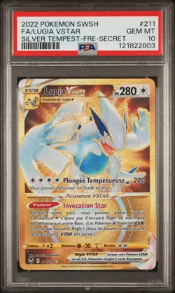 🇫🇷 LUGIA VSTAR GOLD PSA 10 - TEMPETE ARGENTEE 211/195 EB FR Pokemon 🇫🇷 - Image 2