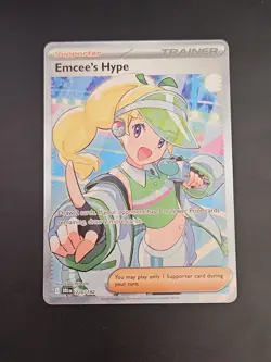 Pokemon TCG - Emcee's Hype 220/182 Sv10: Destined Rivals Holo - Image 1