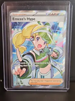 Pokemon TCG - Emcee's Hype 220/182 Sv10: Destined Rivals Holo - Image 5