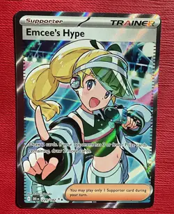 Emcee's Hype 220/182 Sv10: Destined Rivals Full Art Pokemon TCG - Image 1