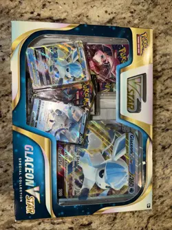 Pokemon TCG Glaceon VSTAR Special Collection Box Sealed w/ Evolving Skies Packs - Image 1