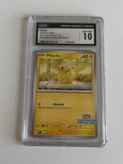 Pokemon Illustration Contest 2024 Pikachu SVP 214 - CGC Gem Mint 10 - Image 1