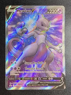 Mewtwo V Full Art UR SWSH229 Pokemon TCG Sword & Shield Promo Ultra Rare NM - Image 1