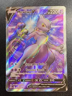 Mewtwo V Full Art UR SWSH229 Pokemon TCG Sword & Shield Promo Ultra Rare NM - Image 2