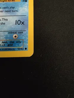 TCG Pokemon 1999 Fossil 1st Edition Psyduck 53/62 Common - Image 2