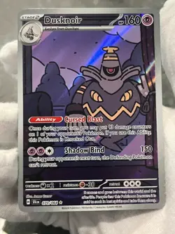 Pokemon TCG Dusknoir 070/064 Shrouded Fable Holo Illustration Rare NM - Image 3