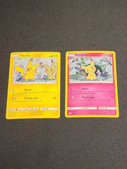 Pokemon TCG Pikachu SM162, Mimikyu SM163 Combo Set - 2 Piece - Image 1