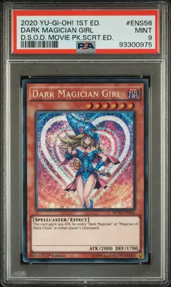 2020 1ST ED #ENS56 DARK MAGICIAN GIRL PSA 9 - Image 1