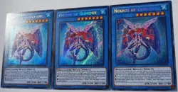 Yugioh 3x Nekroz of Gungnir MP15-EN219 1st Edition Secret Rare Near Mint Playset - Image 3