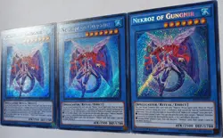 Yugioh 3x Nekroz of Gungnir MP15-EN219 1st Edition Secret Rare Near Mint Playset - Image 4