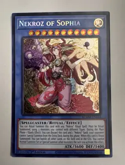 Nekroz Of Sophia - Secret Rare 1st Edition BLMM-EN134 - NM - YuGiOh - Image 1