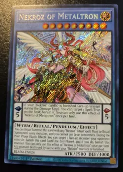 Nekroz Of Metaltron BLMM-EN026 1st Edition Secret Rare Monster Mayhem Yu-Gi-Oh! - Image 1