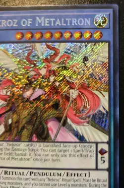 Nekroz Of Metaltron BLMM-EN026 1st Edition Secret Rare Monster Mayhem Yu-Gi-Oh! - Image 3