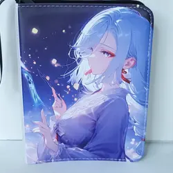 Shen He Yae Miko Card Binder 3-Ring Anime Waifu Redemption 10 In Folder - Image 1