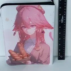 Shen He Yae Miko Card Binder 3-Ring Anime Waifu Redemption 10 In Folder - Image 4