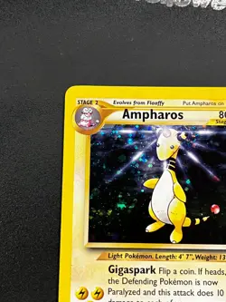 Ampharos 1/111 - Neo Genesis Holo Rare Swirl Crown Vintage Pokemon TCG Card NM - Image 5