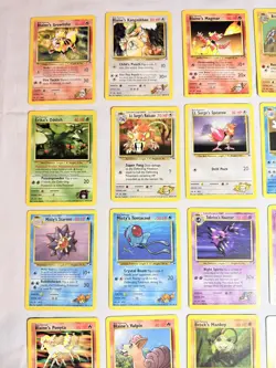 Pokemon Vintage GYM HEROES Card Lot of 36 - 1999 WOTC LP - Image 2