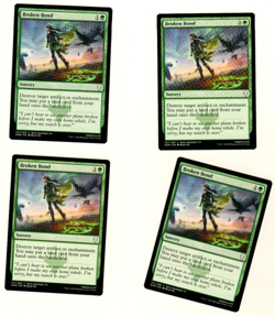 Set Of 4 Broken Bond 157/269 Common Dominaria Magic The Gathering Card - Image 1