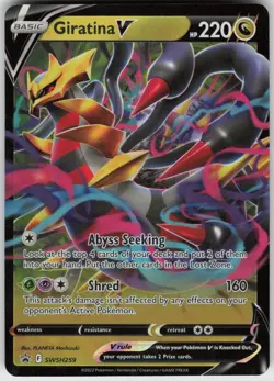 UR-01 Holo Giratina V SWSH259 Promo SWSH: Sword & Shield Promo Cards - Image 1