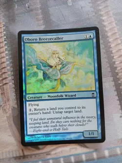 Magic The Gathering Oboro Breezecaller FOIL Saviors of Kamigawa MP - Image 1