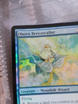 Magic The Gathering Oboro Breezecaller FOIL Saviors of Kamigawa MP - Image 2