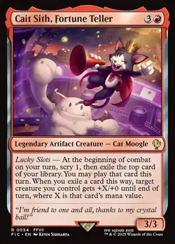 Cait Sith, Fortune Teller Commander: FINAL FANTASY NM MTG Non-Foil - Image 1