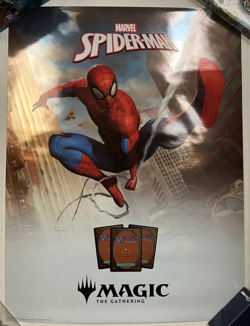 MTG Spider Man Magic The Gathering Spiderman 18 x 24 FOIL Promo Store Poster - Image 1