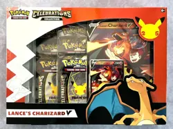 Pokemon Celebrations 25th Anniversary Lance’s Charizard V Collection Box Sealed - Image 1