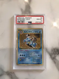 Pokemon 1998 PSA 10 GEM MINT Blastoise CD Japanese Holo Rare Promo #009 - Image 1