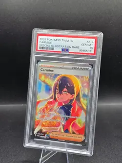 Pokemon TCG Twilight Masquerade Special Illustration Carmine 217/167 PSA 10 - Image 2