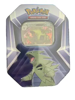 Pokemon TCG: Tyranitar Triple Whammy Collectors Tin - Factory Sealed - Image 2