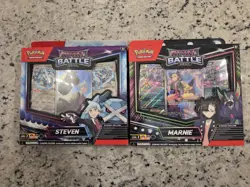 Pokemon Rival Battle Deck Set Of 2 Steven and Marnie Factory Sealed - Image 1