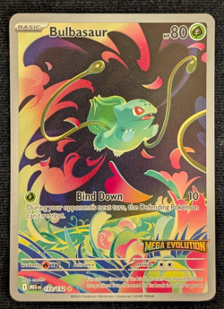 Pokemon - Bulbasaur 133/132 | Mega Evolution | Enhanced Box Topper Stamped Promo - Image 1