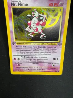 Pokemon Mr. Mime 6/64 Jungle Rara Holo Prima Edizione Wizards ITA Carte Vintage - Image 3