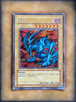 Yugioh Zoa TFK-001 Parallel Secret Rare DAMAGED - Image 1