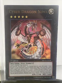 Yugioh! LP Cyber Dragon Nova - SDCR-EN038 - Ultra Rare - 1st Edition B Crease - Image 1