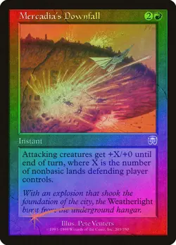 Mercadia's Downfall FOIL Mercadian Masques NM Red Uncommon MAGIC CARD ABUGames - Image 1