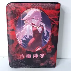 Keqing Yae Miko Card Binder 3-Ring Anime Waifu Redemption 10 in Folder - Image 2