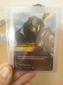 League of Legends TCG Riftbound English Viktor Leader OGN 246a/298 Alt Art Card - Image 1