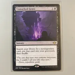 MTG 1x Unmarked Grave # 106 Modern Horizons 2 Magic the Gathering Card x1 NM - Image 1