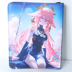 Yae Miko Umbrella Card Binder 3-Ring Anime Waifu Redemption 10 in Folder - Image 2