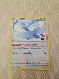 Altaria 049/073 Pokemon Prize Pack Promo Series 1 Pokemon Card NM/LP Play Stamp - Image 1