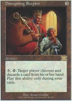 Disrupting Scepter x1 - 6th Edition - Light Play, English - 6th Edition - Image 1